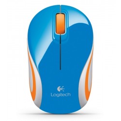 Logitech Wireless Mini Mouse M187 Azul