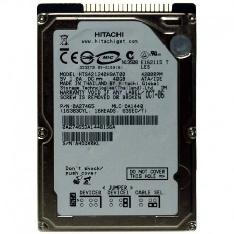 Hitachi 2.5" 40GB IDE Refurbished