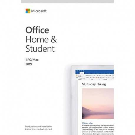 OFFICE HOME AND STUDENT 2019 (caja PKC+guía-NO DVD)