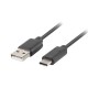 CABLE USB LANBERG USB-A/USB-C 0.5M