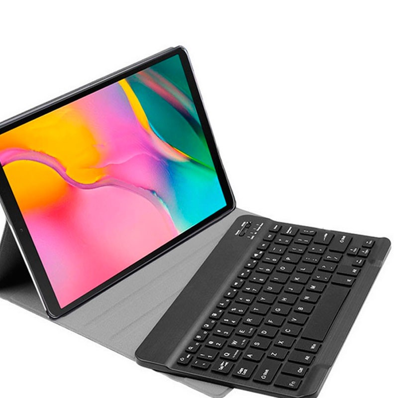 labio Especialista luego Funda con teclado para tablet Samsung TAB A T510/T515 Negra