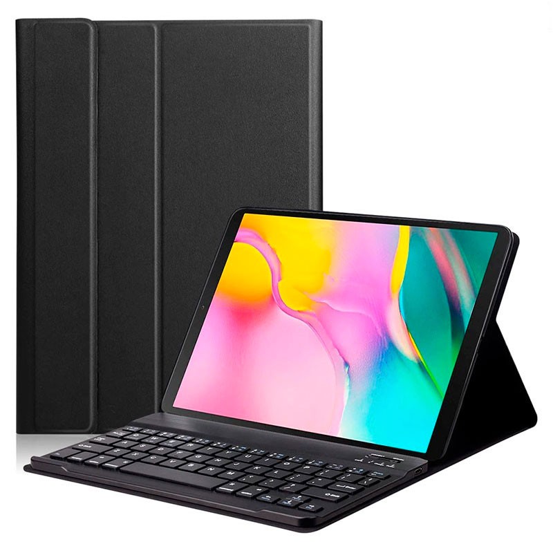 Funda con teclado para tablet Samsung TAB A Negra