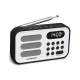 Radio digital portátil con reloj HANDY mini blanco SCHNEIDER