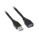 Cable Alargador USB 3.0 Aisens A105-0042 / USB Macho - USB Hembra / 2m / Negro