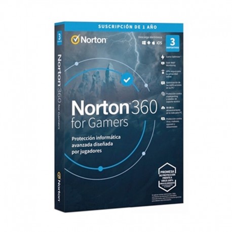 Norton 360 for Gamers 50GB ES 1 Usuario 3 Dispositivos - 1 Año 