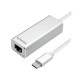 Cable Adaptador USB Tipo-C - RJ45 Aisens A109-0341/ 1000Mbps/ USB Tipo-C Macho - RJ45 Hembra