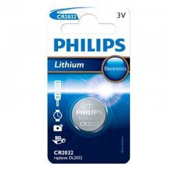Pila boton Philips Litio CR2032 3V - BLISTER 1U