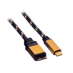 Cable Roline Gold Type-C//Micro B USB 3.2 gen 1 - 1m