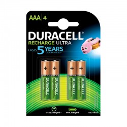 Pila recargable Duracell HR03 AAA 900mAh - BLISTER 4U