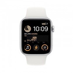 Apple Watch SE GPS 2ª Generación 44mm Aluminio Silver con Correa Sport Blanca