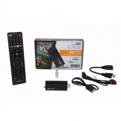 Receptor mini TDT DVB-T2 AIR-NS OPTICUM HDMI FULL HD NEGRO