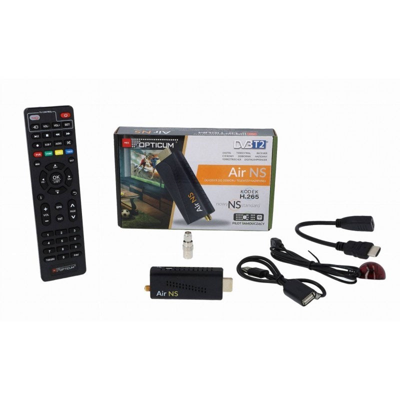 Decodificador de televisión Digital con salida AV, sintonizador Mini H.265  HEVC 1080P Dolby AC3 HD